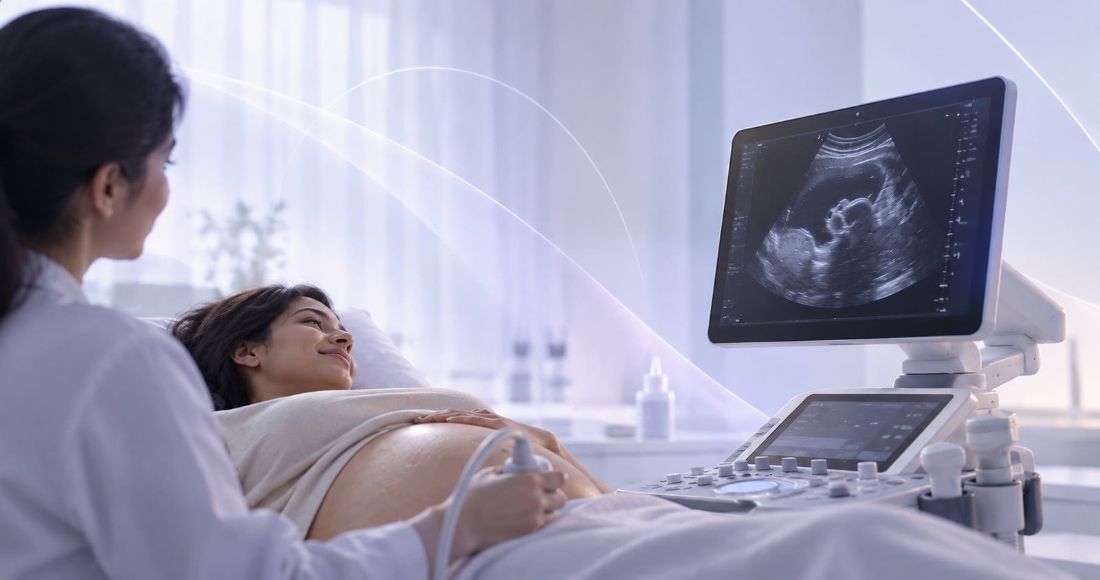 Ultrasound scan in progress at NCS Diagnostics